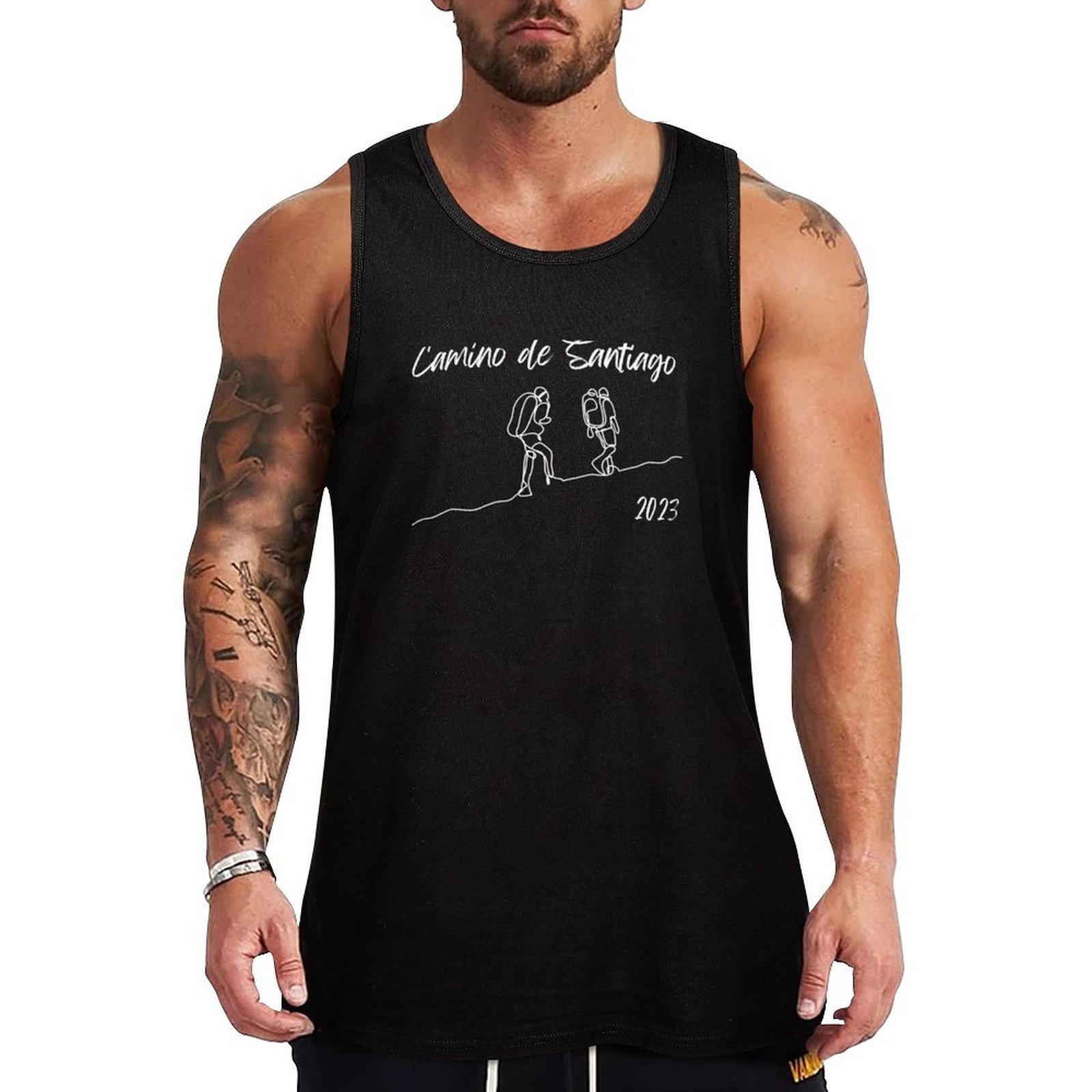Summer Clothing Images - Camino de Santiago Hikers (White Image