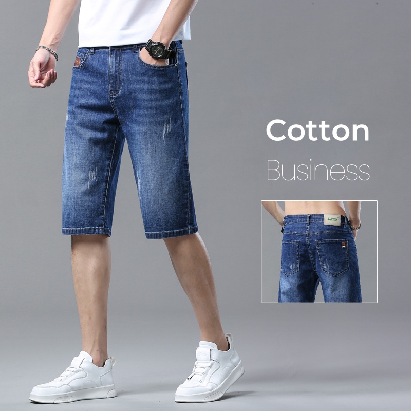 Summer Clothing Office - Men's Shorts Summer Straight Denim Shorts