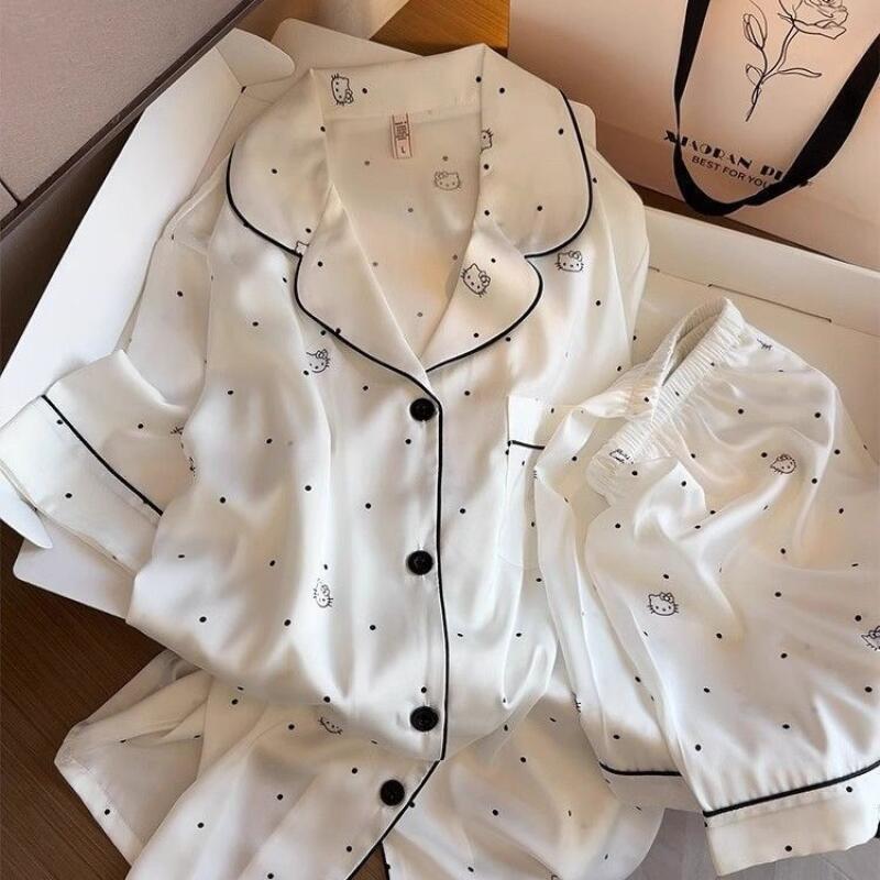 Summer Clothes - New Simple Trendy Hello Kitty Pajamas