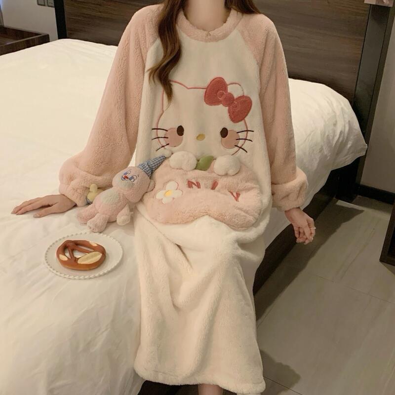 Summer Clothes - Winter Nightgown Hello Kitty Women's Autumn