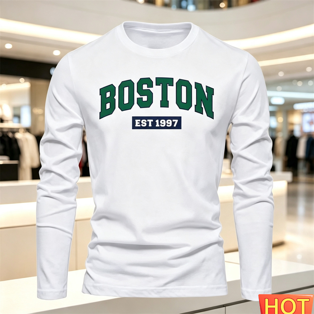Summer Clothes - Autumn Summer Men's long sleeved T-shirt