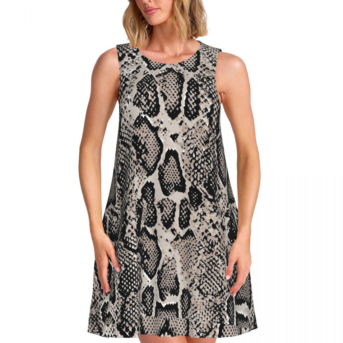 Summer Clothing Ideas For Women - Python Snake Skin Tank Dress Retro