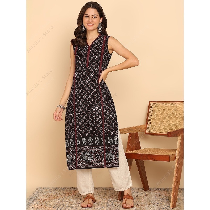 Summer Clothing Pakistan - Indian Ethnic Style Women's Black Green