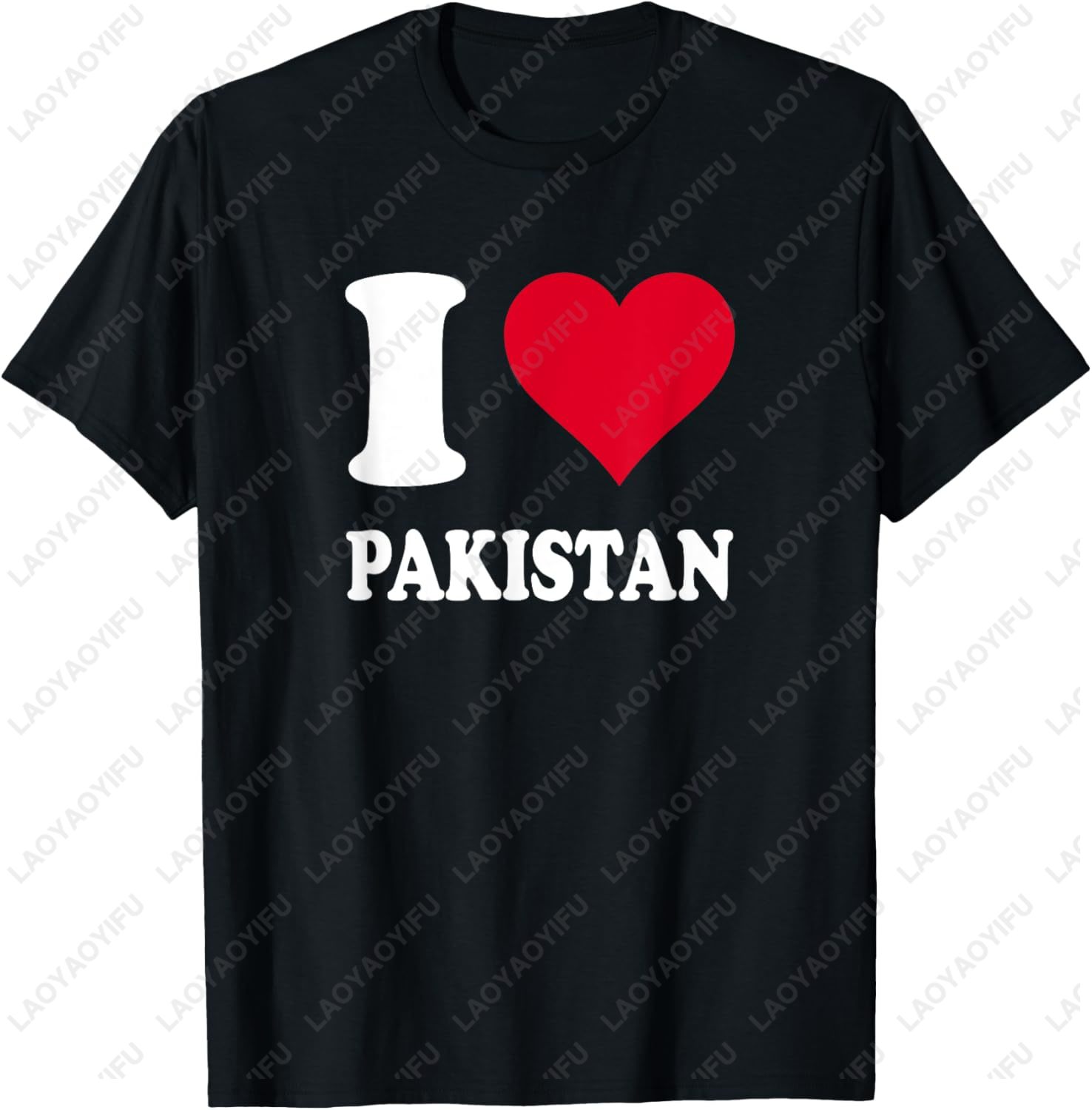 Summer Clothing Pakistan - I Love Pakistan Printed T-Shirt Casual