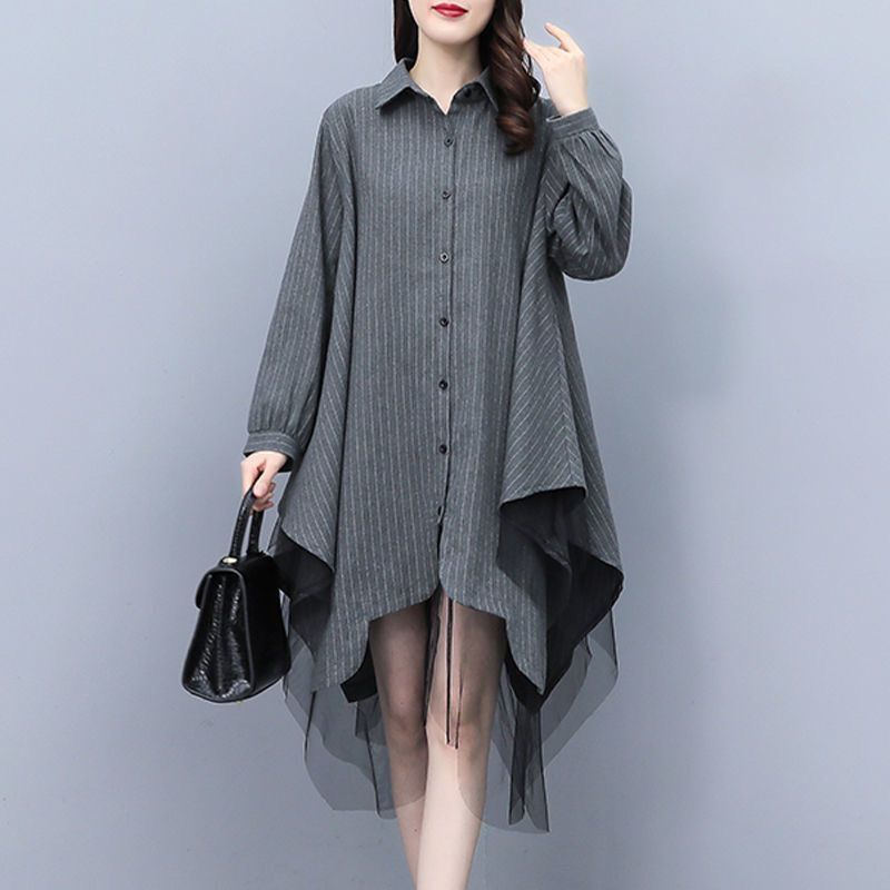 Summer Gauze Clothing - High Street Stylish Gauze Patchwork Blouse