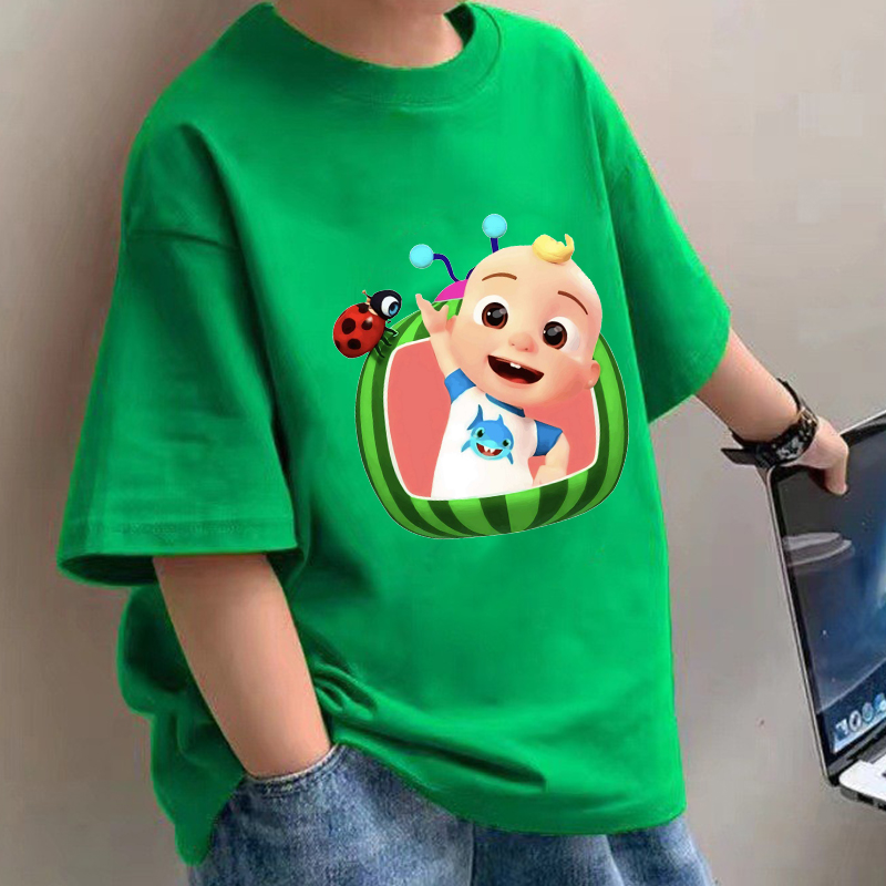 Summer Clothing Baby Girl - Cocomelons Baby T-Shirts Anime Cotton Short