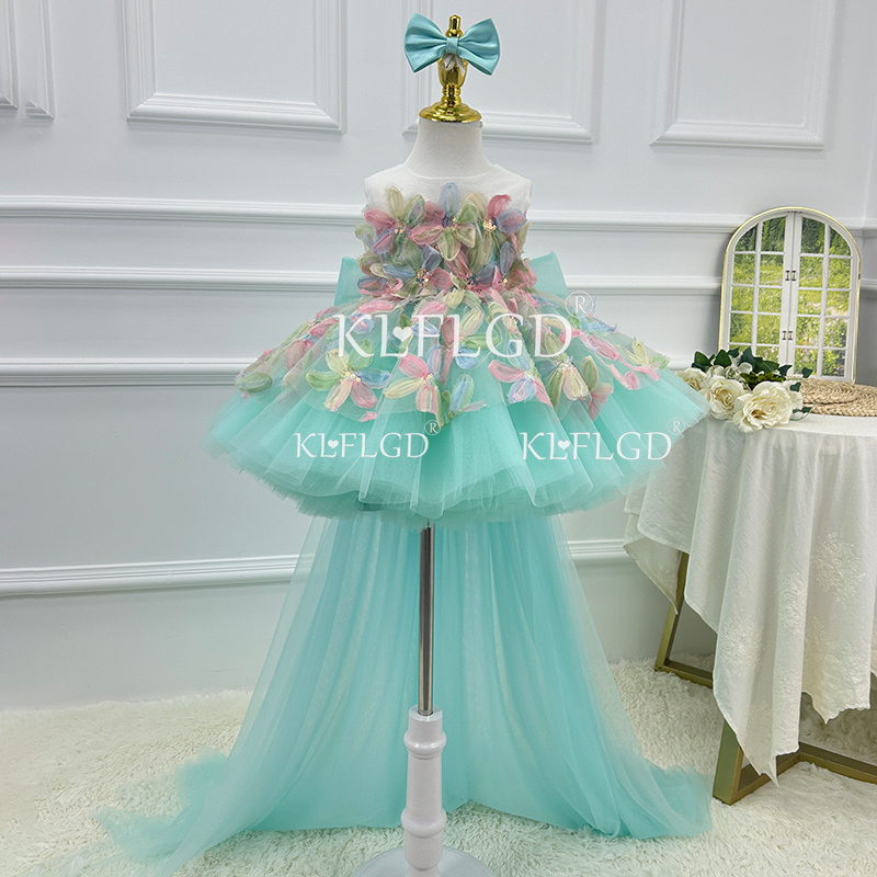 Summer Clothing Baby Girl - KLFLGD Elegant Turquoise Flower Girl Dress,