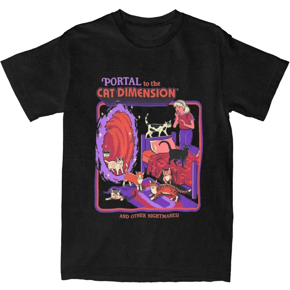 Summer Clothing Ideas For Women - Cat Dimension Vintage Horror Dark Art
