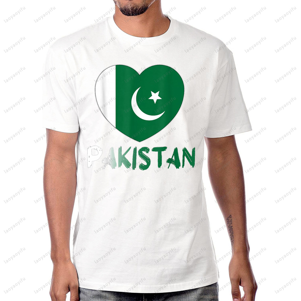 Pakistan Flag Heart Graphic Pr - Summer Clothing Pakistan recension och pris