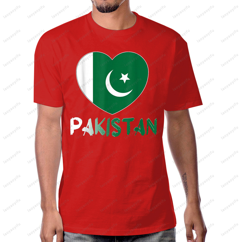 Pakistan Flag Heart Graphic Pr - Summer Clothing Pakistan recension och pris