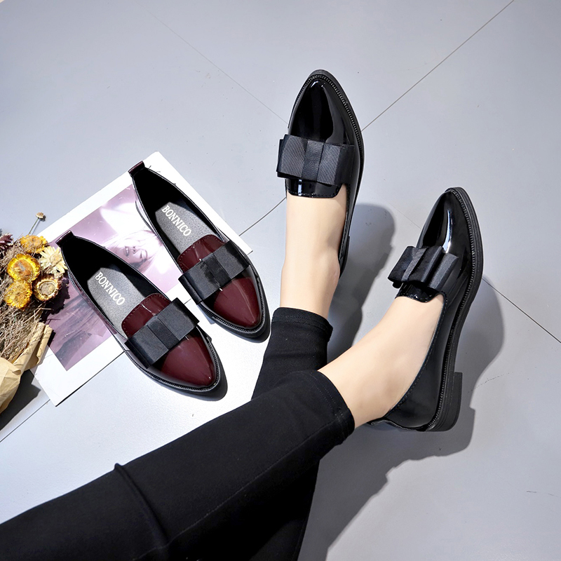 Black/ Wine Red Patent Leather - Summer Clothing Sale Women recension och pris