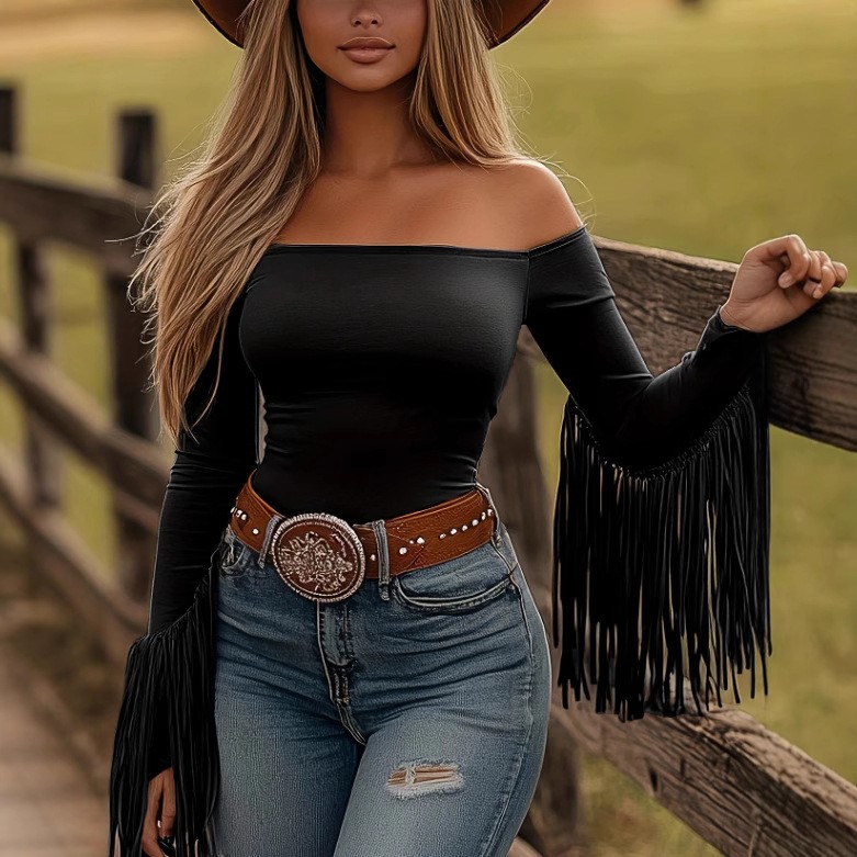 Women Clothes Blouse Fringe De - Summer Clothes recension och pris
