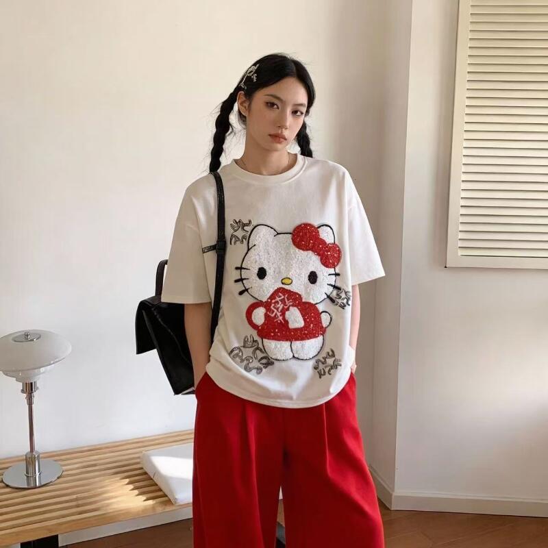 Cute Short-Sleeved Hello Kitty - Summer Clothes recension och pris