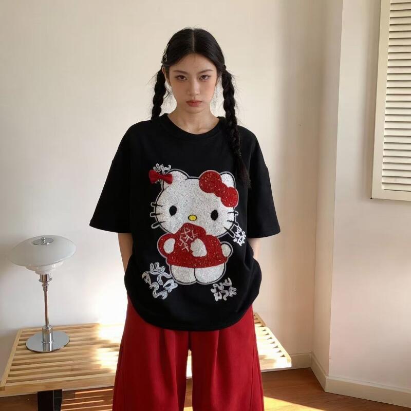 Cute Short-Sleeved Hello Kitty - Summer Clothes recension och pris