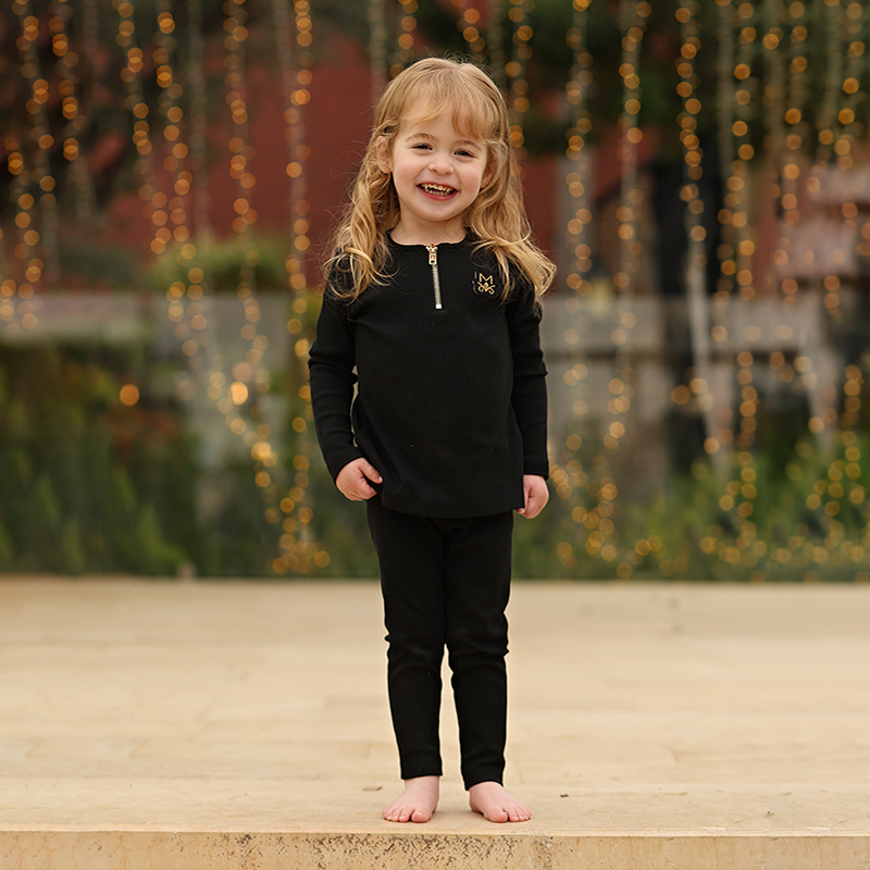 Summer Black Ribbed Family Mat - Summer Clothing Baby Girl recension och pris