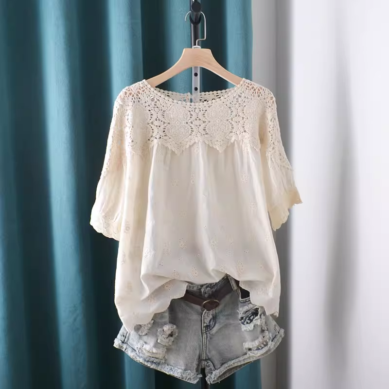2026 Hollow Out Lace Patchwork - Summer Clothing For Japan recension och pris