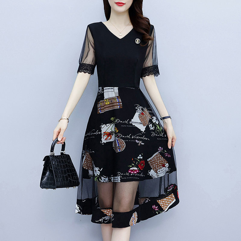 Vintage Floral Printing Dresse - Summer Gauze Clothing recension och pris