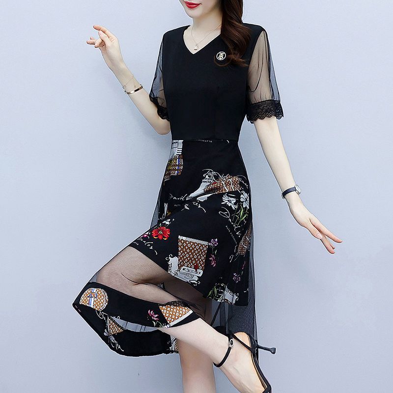 Vintage Floral Printing Dresse - Summer Gauze Clothing recension och pris