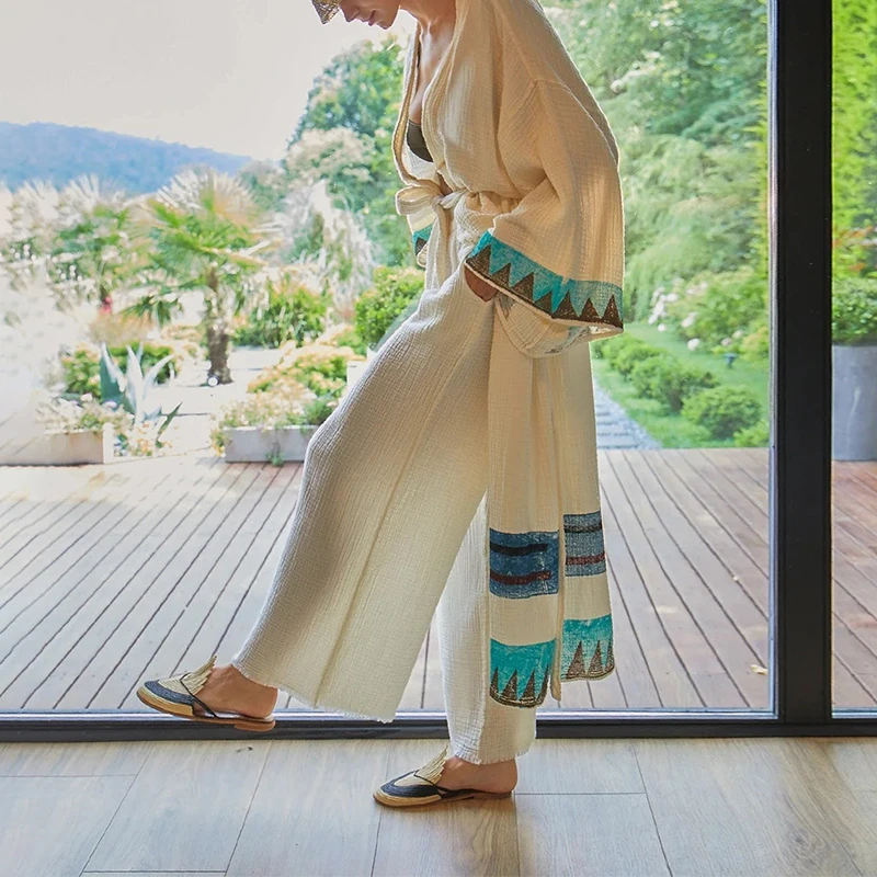Muslin 100% Cotton Gauze Pants - Summer Gauze Clothing recension och pris