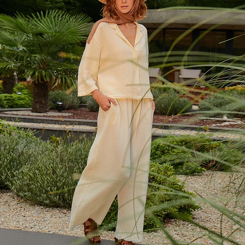 Muslin 100% Cotton Gauze Pants - Summer Gauze Clothing recension och pris