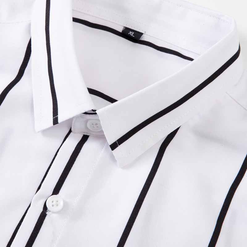 Men's Striped Dress Shirt Long - Summer Clothing Office recension och pris