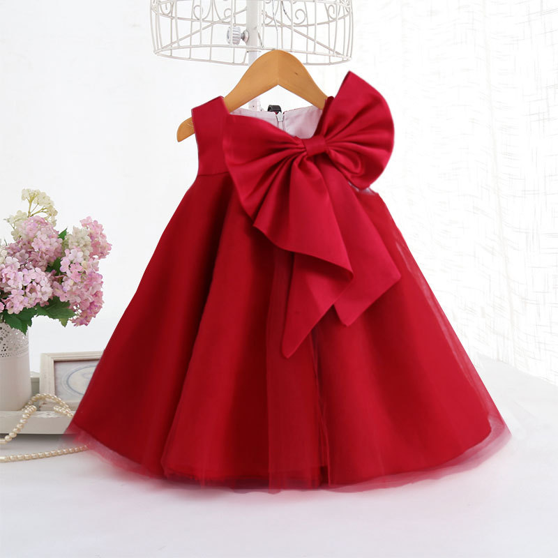 Summer Big Bow Baby Girl Dress - Summer Clothing Baby Girl recension och pris