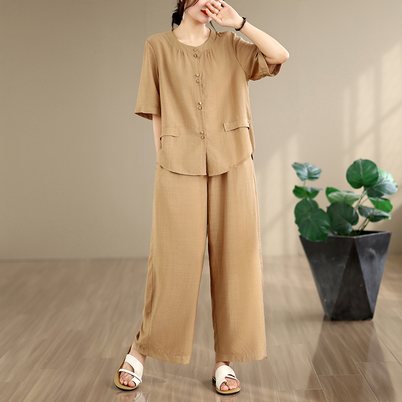 New Summer Cotton Linen Loose  - Summer Clothing For Women Over 60 recension och pris