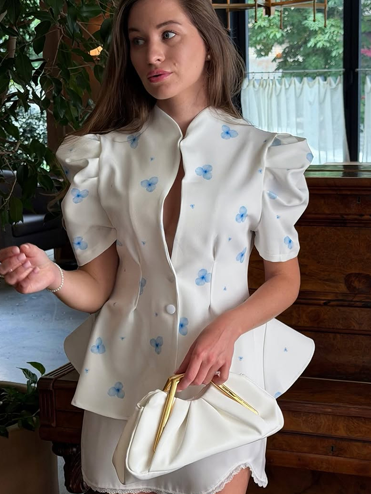 Elegant Satin Floral Print Wom - Summer Clothing Accessories recension och pris