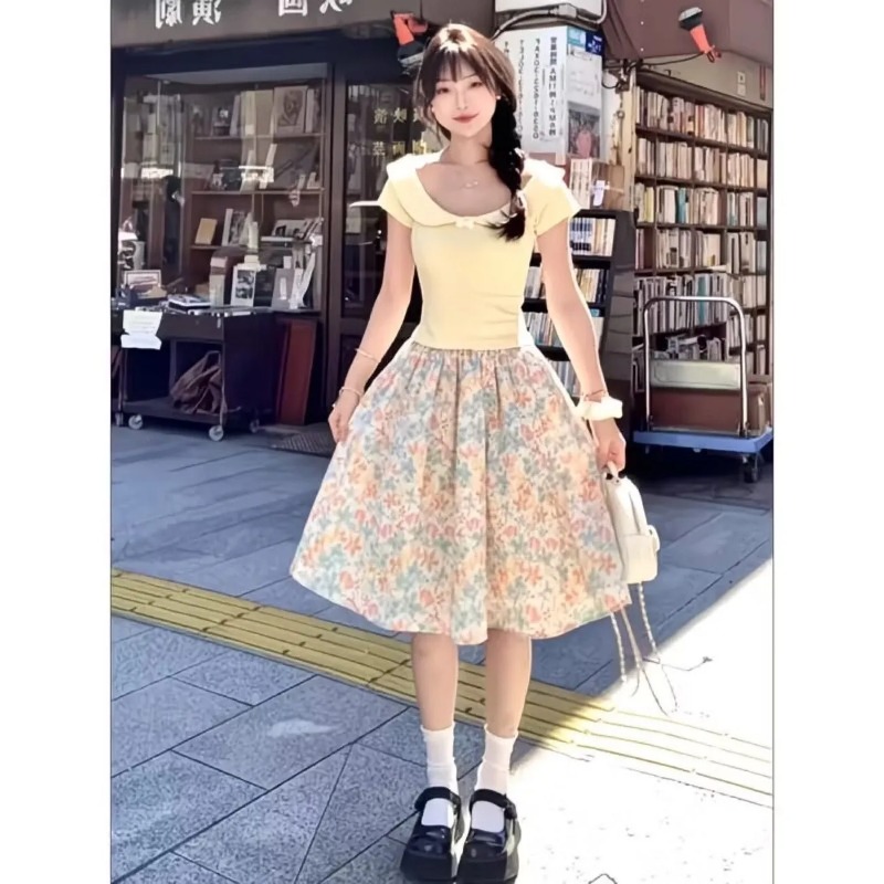 Japan Korean Women Sweet Slim  - Summer Clothing For Japan recension och pris