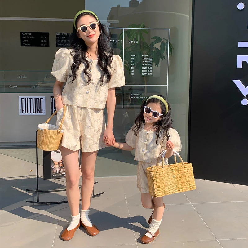 Mom and Daughter Equal Sets Cl - Summer Clothing Baby Girl recension och pris