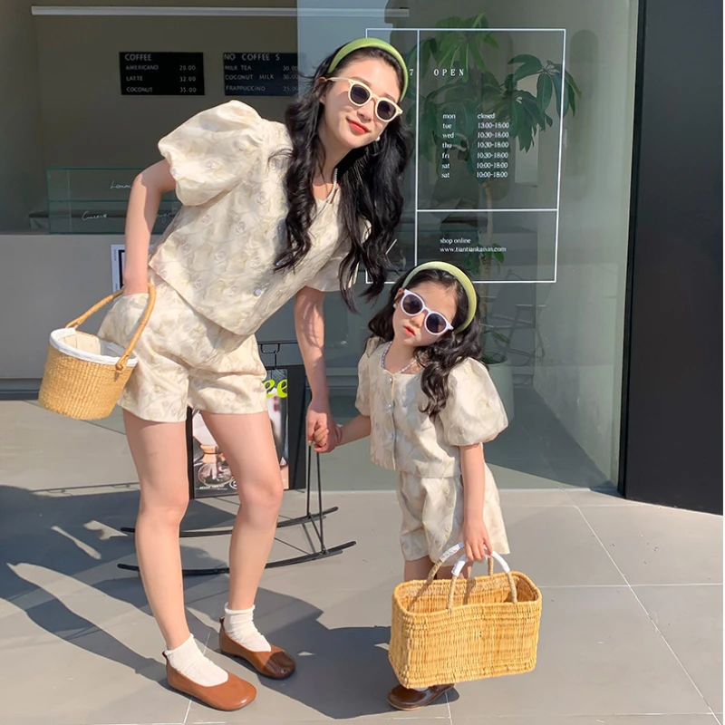 Mom and Daughter Equal Sets Cl - Summer Clothing Baby Girl recension och pris