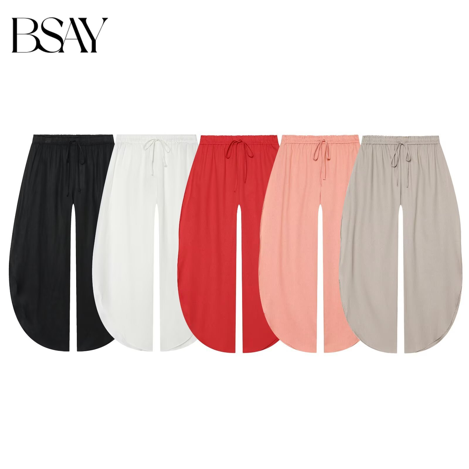 BSAY 2026 Women High Waist Dra - Palazzo Pant Wide recension och pris