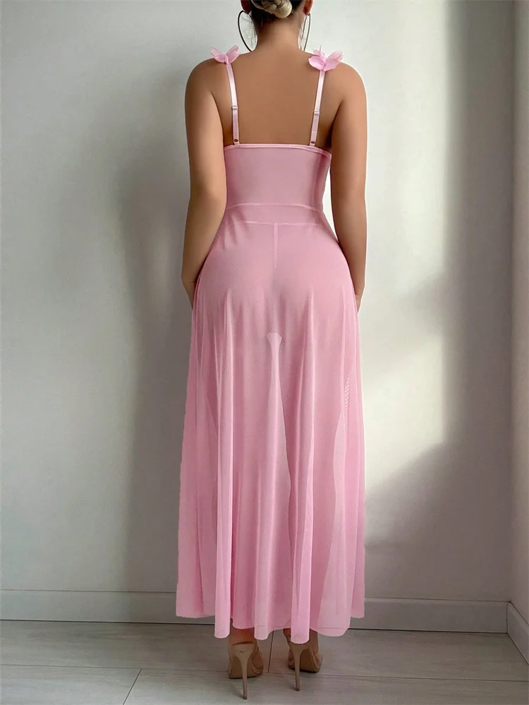 Pink Floral Sexy Nighties Wome - Summer Clothing Sale Women recension och pris