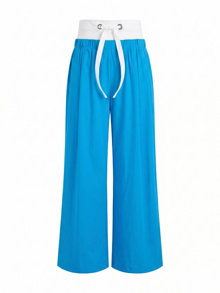 Yeezzi Women's Fashion Patchwo - Palazzo Pant Wide recension och pris