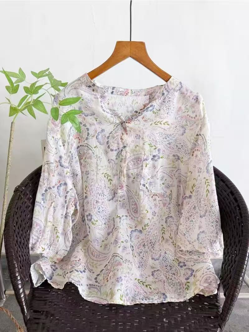 100% Ramie shirts for women su - Summer Clothing For Japan recension och pris