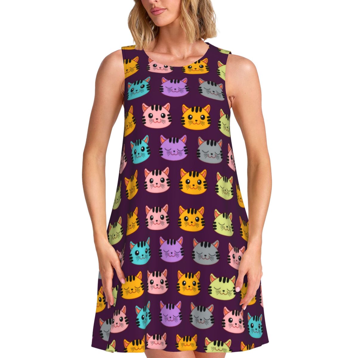Cool Cats Tank Dress Cute Anim - Summer Clothing Ideas For Women recension och pris