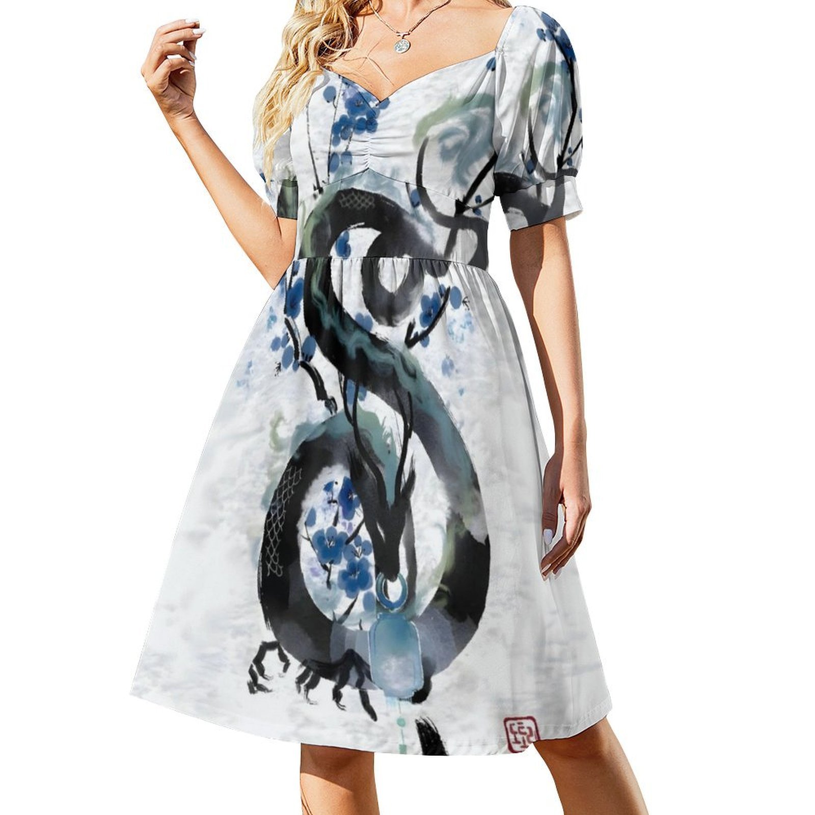 Japanese Blue Night Dragon Ink - Summer Clothing For Japan recension och pris