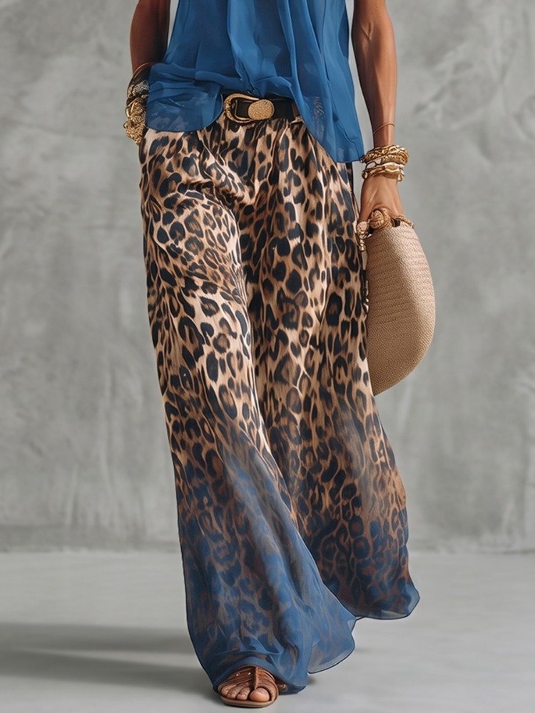 Yeezzi Women's Fashion Gradien - Palazzo Pant Wide recension och pris